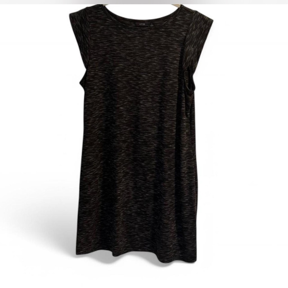 Apt. 9 Black Marled Sleeveless Knit Dress | Size XL